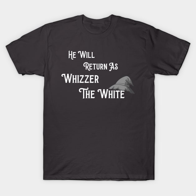 Musicals with Cheese - Whizzer the White T-Shirt by Musicals With Cheese